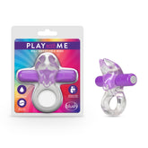 Play With Me Bull Vibrating C-Ring in Purple for Couples Couples Toys