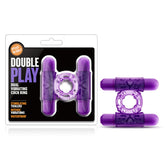 Play With Me Double Play – Dual Vibrating Cock Ring Purple > Cock Ring > Vibrating