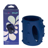 Maia Romeo USB Rechargeable Vibrating Girth Enhancer Sleeve – Compact 5.1 cm Length, 2.9 cm Diameter Sleeve Blue SLEEVES