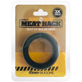 Meat Rack Cock Ring Black 44mm Inner Diameter with 3x Stretch Black > Cock Ring > Single
