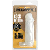 Boneyard Meaty Cock Extender – Silicone Penis Extender Sleeve 2 Inch Length 0.5 Inch Girth Clear SLEEVES