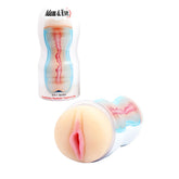 Adam & Eve 2-in-1 Stroker – Dual Ended Vaginal and Anal Stroker Flesh MASTURBATORS