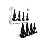 Adam & Eve Anal Plug Kit – Set of 4 Sizes Butt Plugs Black > Anal Range > Butt Plug Kits
