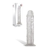 Adam & Eve Crystal 8 Inch Dong 20.3 cm – Large Dong Clear GLASS TOYS