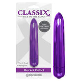 Classix Rocket Bullet Metallic Purple 8.9 cm Vibrating Bullet Toy BULLETS