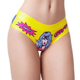 Comic Fans Yellow Slip Lingerie Size S M L XL Medium Panties