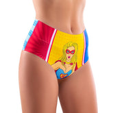 Comics Wonder Girl Hi-Briefs in Sizes S to XL for Comfort Extra Large Panties