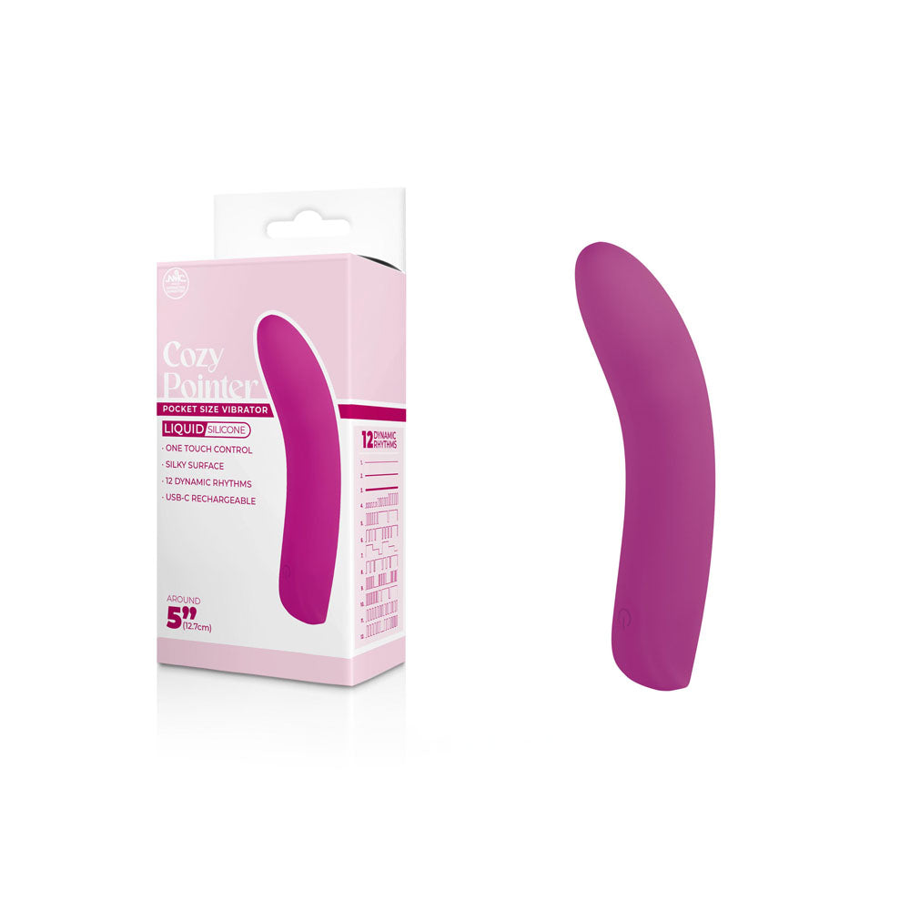 Cozy Pointer - Soft Silicone Vibrator 12.7 cm Long Pink Vibrators Cozy Pointer - Soft Silicone Vibrator 12.7 cm Long Pink Vibrators