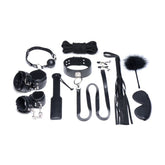 Deluxe 10 Piece Black Bondage Set for BDSM Exploration Black > Bondage Gear > Bondage Kits