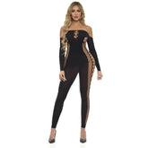 Diamond Drippin Bodystocking in Black for Elegant Intimate Wear Bodystocking