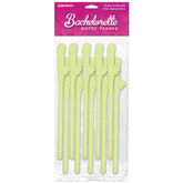 Dicky Sipping Straws Glow in the Dark Set of 10 Bachelorette Party Favors Party Supplies