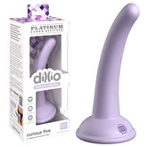 Dillio Platinum Curious Five Purple 5 Inch Dong Purple Dongs Neutral