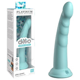 Dillio Platinum Slim Seven Teal 17.8 Centimeter Dong Teal Dongs Neutral