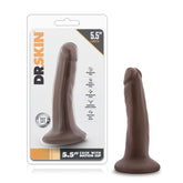 Dr Skin 5.5 Inch Chocolate Dildo with Suction Cup Base Dongs Realistic