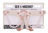 Peaches N Creame Pearl Garters (Peach) – Elegant Garters Peach Hosiery