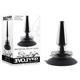 Evolved Beginner Vibrating Metal Plug 4.41 Inches Silver Butt Plugs