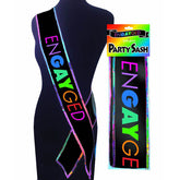 Engaged Sash for Bachelorette Party - Novelty Celebration Accessory Party Supplies