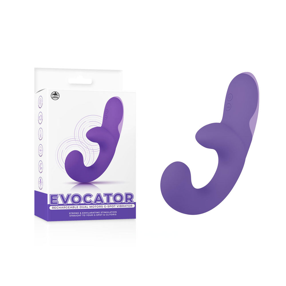 Evocator Dual Point Vibrator in Purple Purple Vibrators Evocator Dual Point Vibrator in Purple Purple Vibrators