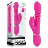 Evolved DRAGON Vibrating G-Spot Dildo 24.2 cm Pink Vibrators - G Spot