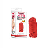 Fetish Bondage Rope 10 Meter Red Cotton 8 Millimeter Thickness Rope