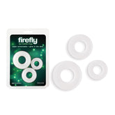 Firefly Bubble Rings Glow in the Dark Cock Rings Set of 3 White COCK RING Set
