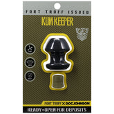 Fort Troff Kum Keeper Small Hollow Butt Plug with Removable Stopper Black Butt Plugs - Hollow