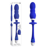 Gender X PLAY BALL - Double Orb Thrusting Vibrator 25 cm Blue Butt Plugs - Vibrating