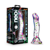 Hanky Panky Confetti Filled Clear Dildo Glow in the Dark Adult Toy Clear DONGS