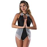 Heaven Sent Lingerie Costume With Plunge Neckline and Skirt Large Extra Large Costumes