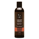 Hemp Seed Massage Oil 237 ml - Coconut Water, Citrus & Vanilla Scent Massage Oil