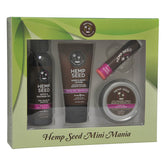 Hemp Seed Mini Mania 4 Piece Scented Lotion Kit Vanilla & Fairy Floss Massage Gift Set
