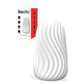 Adam & Eve Stroke & Go – Travel Ready Silicone Stroker Sleeve with Storage Case White Strokers - Manual