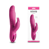 INYA Passion 22.2 cm Thrusting Rabbit Vibrator Pink VIBRATORS-RABBIT-MULTI