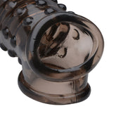 Penis Enhancer Sleeve 1.5in Smoke for Extra Length and Girth Grey SLEEVES