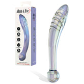 Adam & Eve Fairy Wand – 22 cm Glass Dildo Blue GLASS TOYS