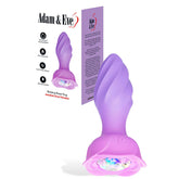 Adam & Eve Rotating Rose Plug – USB Rechargeable Rotating and Vibrating Butt Plug with Gem Base Pink Butt Plugs - Vibrating