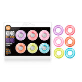 King of the Ring Coloured Cock Rings Set of 6 COCK RING Set