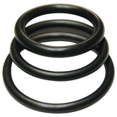 KinkLab Rubber Cock Rings Set of 3 Sizes Comfortable COCK RING Set