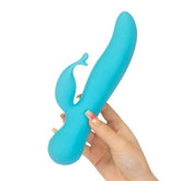 Kissing Swan Rabbit Vibrator 21cm Long 3.8cm Diameter VIBRATORS-RABBIT
