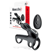 Adam & Eve Wild Hare – USB Rechargeable Vibrating Penis Cage with Remote Black > Sex Toys > Couples Toys