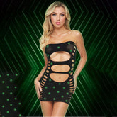 Midnight Diamond Cutout Minidress – Dress Default Title > Clothes > Dresses and Chemises