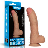 Power Basics 8.5 Inch USB Rechargeable Vibrating Dildo Flesh > Vibrators > Realistic Vibrators