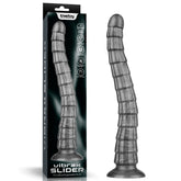 King Sized Vibrax Slider (Grey) – USB Rechargeable Vibrating Dildo 36.8 cm (14.5 Inches) Grey Dongs Big