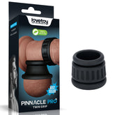 Pinnacle Pro Twin Grip Enhancer – Cock and Balls Ring Black COCK RINGS