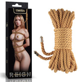 Rebellion Reign Natural Knot Bondage Rope (Turmeric) – 10 Meter Durable Bondage Rope Tan Rope