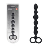 Levelz Beaded Silicone Anal Probe (24.5 cm) – Slim Flexible Anal Beads Black > Anal Range > Anal Beads