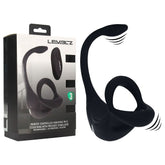 Levelz Remote-Controlled Vibrating Tri-O Cock Ring with Prostate Stimulator – USB Rechargeable Cock Ring and Anal Plug Black > Anal Range > Prostate Plugs