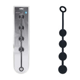 Levelz Large Round Silicone Anal Balls 40.5 cm Length 40 mm Diameter Black > Anal Range > Anal Beads