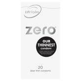 Lifestyles Zero 20 Ultra Thin Condoms for Unmatched Sensation and Intimacy Default Title Condoms