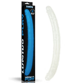 Lumino Play 18.5 Inch Glow in the Dark Double Dildo Blue Double Dongs